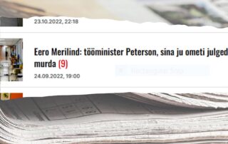 Dr Merilind: Tööminister Peterson, sina ju ometi julged tervishoiu patiseisu lahti murda