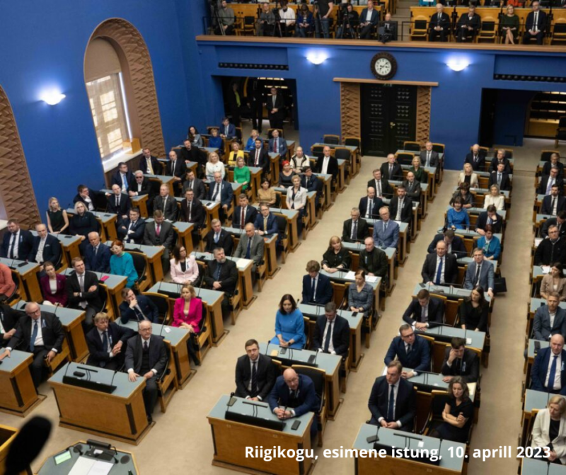 Riigikogu esimene istung, 10. aprill 2023. Foto: Riigikogu