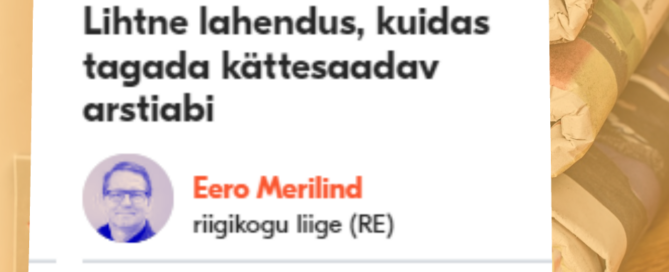 Eesti arstid peaksid saama paindlikult liikuda, et arstiabi oleks võimalikult palju kättesaadav, leiab riigikogu liige Eero Merilind (RE). Foto: Canva