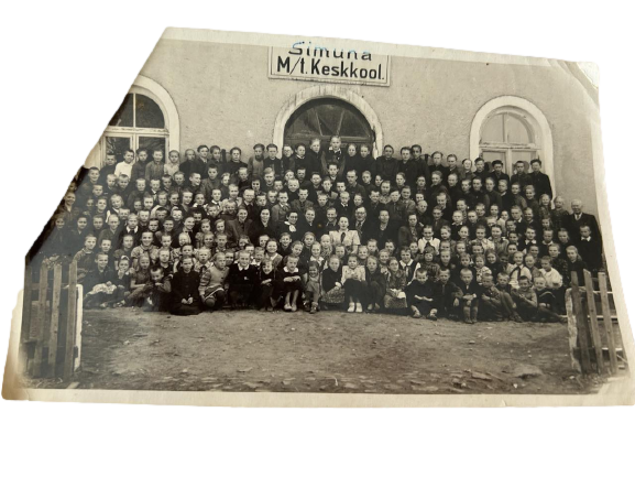 Simuna kool 1950. aastate alguses. Foto: Erakogu
